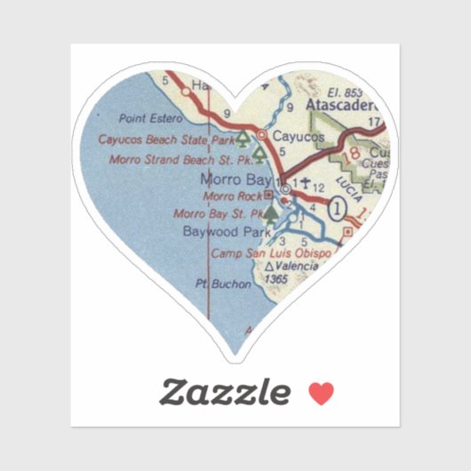 Morro Bay California Sticker (Vel)