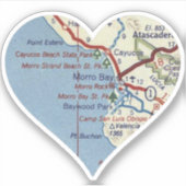 Morro Bay California Sticker (Voorkant)