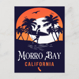 Morro Bay California Sunset Vacation Souvenirs Briefkaart