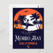 Morro Bay California Sunset Vacation Souvenirs Briefkaart (Voorkant / Achterkant)