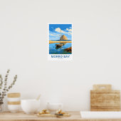 Morro Bay California Travel Print (Keuken)