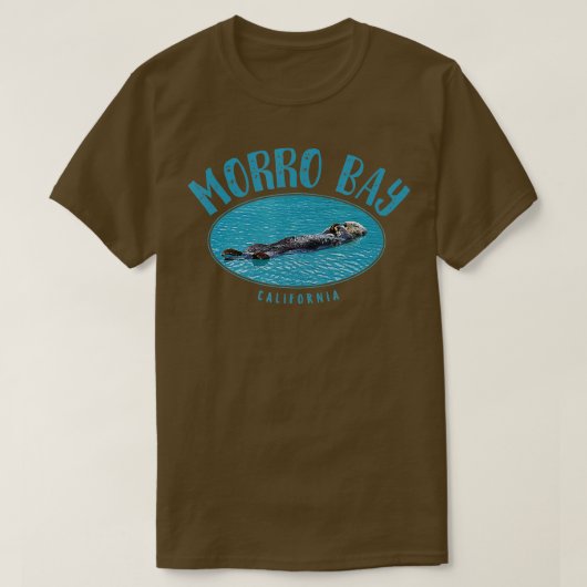 Morro Bay California Zee Otter Design T-shirt (Design voorkant)