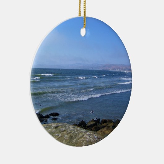 Morro Bay, Californië Keramisch Ornament (Rechts)