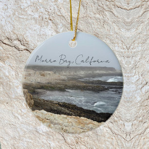 Morro Bay Californië kustfotografie Keramisch Ornament