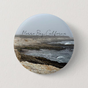 Morro Bay Californië Kustfotografie Ronde Button 5,7 Cm