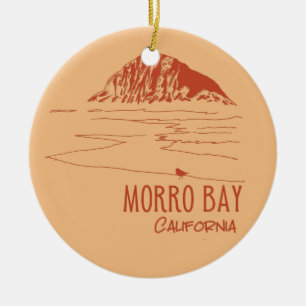 Morro Bay Californië Morro Rock Keramisch Ornament