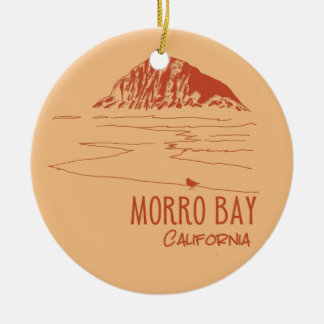 Morro Bay Californië Morro Rock Keramisch Ornament