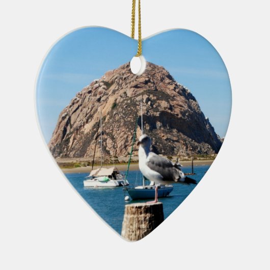 Morro Bay Californische kerstversiering Keramisch Ornament (Rechts)