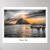 Morro Bay in Dusk Poster (Voorkant)