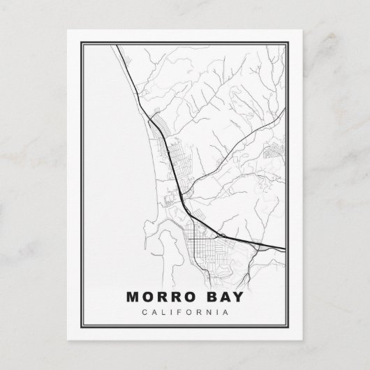 Morro Bay-kaart Feestdagenkaart (Voorkant)