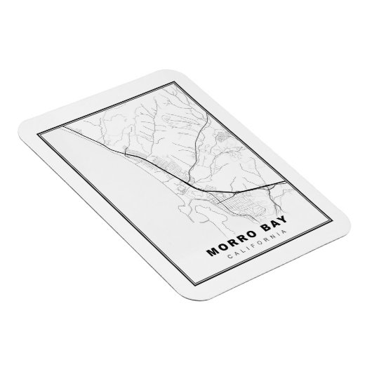 Morro Bay-kaart Magneet (Rechterzijde)