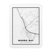 Morro Bay-kaart Magneet (Verticaal)
