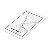 Morro Bay-kaart Magneet (Linkerzijde)