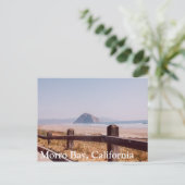 Morro Bay Morro Rock Central California Post Card Briefkaart (Staand voorkant)