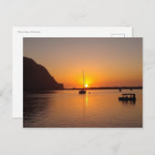 Morro Bay op Sunset Briefkaart (Voorkant / Achterkant)