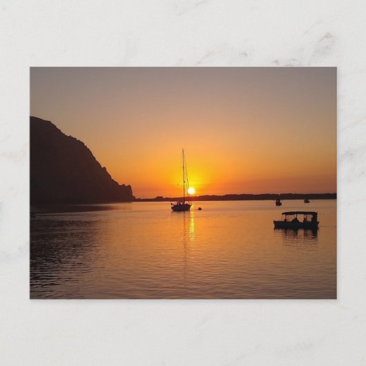 Morro Bay op Sunset Briefkaart (Voorkant)