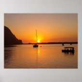 Morro Bay op Sunset Poster (Voorkant)