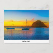 Morro Bay op zonsondergang Briefkaart (Voorkant)