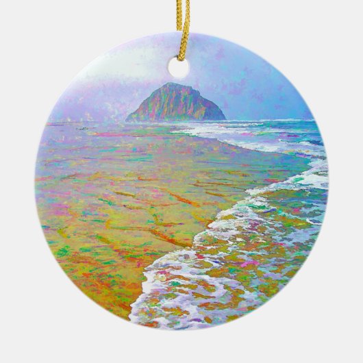 Morro Bay Painting Keramisch Ornament (Voorkant)