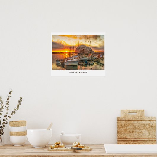 Morro Bay-Poster Poster (Keuken)