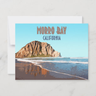 Morro Bay Rock California  Flat Kaart