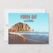 Morro Bay Rock California  Flat Kaart (Voorkant)