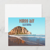Morro Bay Rock California  Flat Kaart (Voorkant / Achterkant)