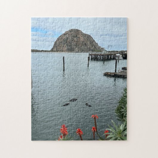 Morro Bay Rock met Otters Legpuzzel (Verticaal)