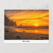 Morro Bay Sunset at the Beach Briefkaart (Voorkant)