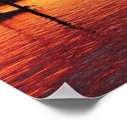 Morro Bay sunset poster (Hoek)