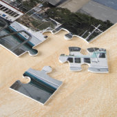 Morro Bay Vist boats en mokestacks Legpuzzel (Zijkant)