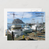 Morro Bay Vist het Briefkaart van Boats! (Voorkant / Achterkant)