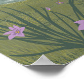 Morro Bay Wildflower California Illustration Beach Poster (Hoek)