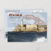 Morro Castle (Fortress), Havana, Cuba Briefkaart (Voorkant / Achterkant)