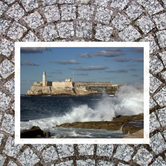Morro Castle, Havana, Cuba, Crashing Waves Briefkaart