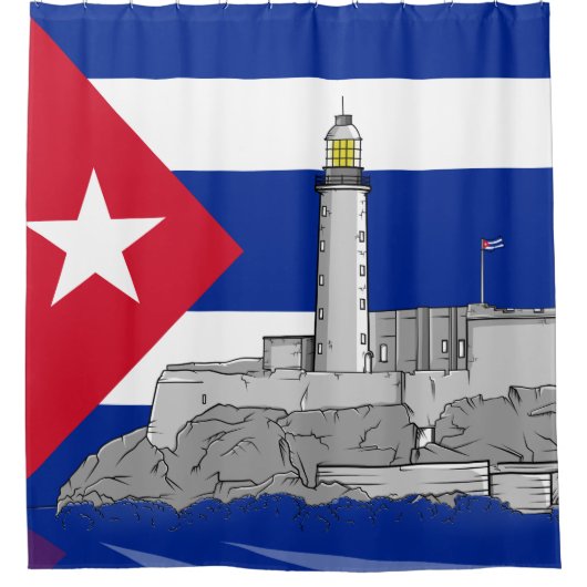 Morro Castle in Havana Douchegordijn (Voorkant)