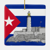 Morro Castle in Havana Keramisch Ornament (Achterkant)