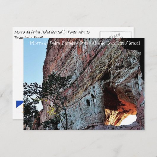 Morro da Pedra Furada Briefkaart (Voorkant / Achterkant)