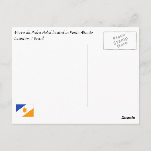 Morro da Pedra Furada Briefkaart (Achterkant)