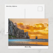 Morro Rock Beach Briefkaart (Voorkant / Achterkant)