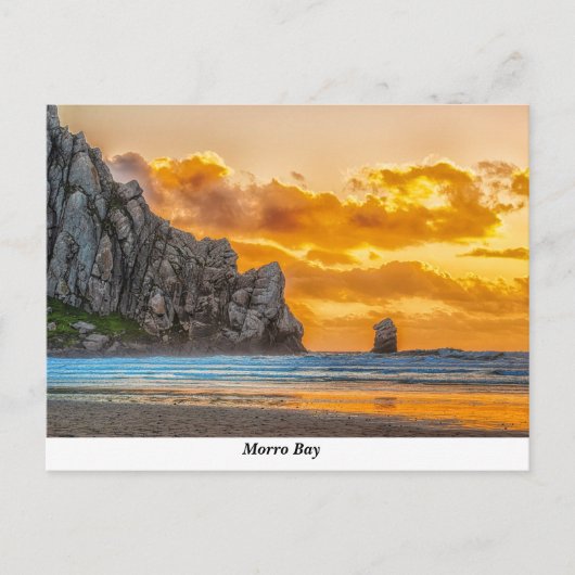 Morro Rock Beach Briefkaart (Voorkant)