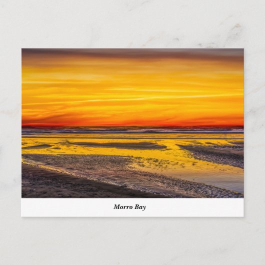 Morro Rock Beach Briefkaart (Voorkant)