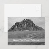Morro Rock Beach, Morro Bay, Californië Briefkaart (Voorkant / Achterkant)