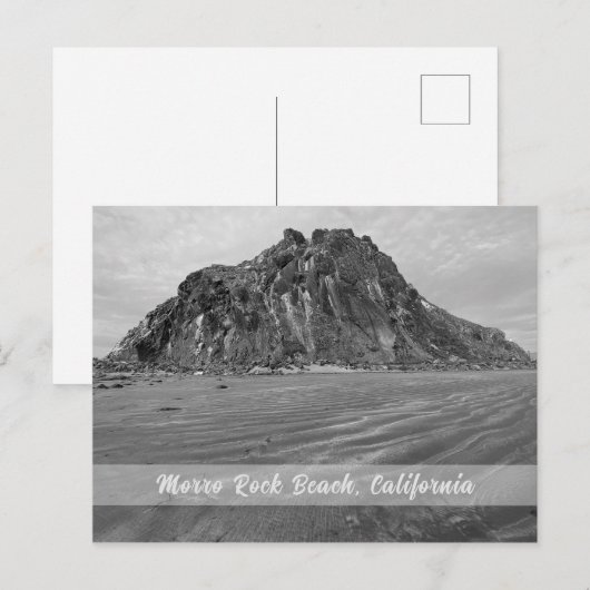 Morro Rock Beach, Morro Bay, Californië Briefkaart (Voorkant / Achterkant)
