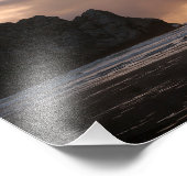 Morro Rock Beach Sunset Foto Foto Afdruk (Hoek)