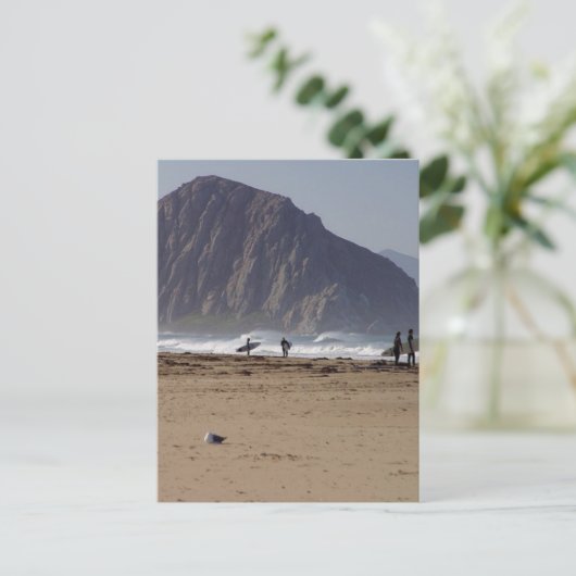 Morro Rock beaches Surfers Briefkaart (Staand voorkant)