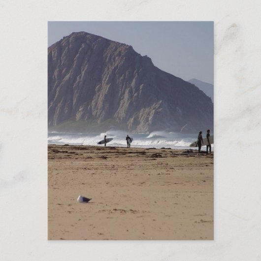 Morro Rock beaches Surfers Briefkaart (Voorkant)