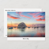 Morro Rock bij Dusk Briefkaart (Voorkant / Achterkant)