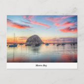 Morro Rock bij Dusk Briefkaart (Voorkant)