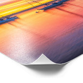 Morro Rock bij Dusk Photo Print Foto Afdruk (Hoek)